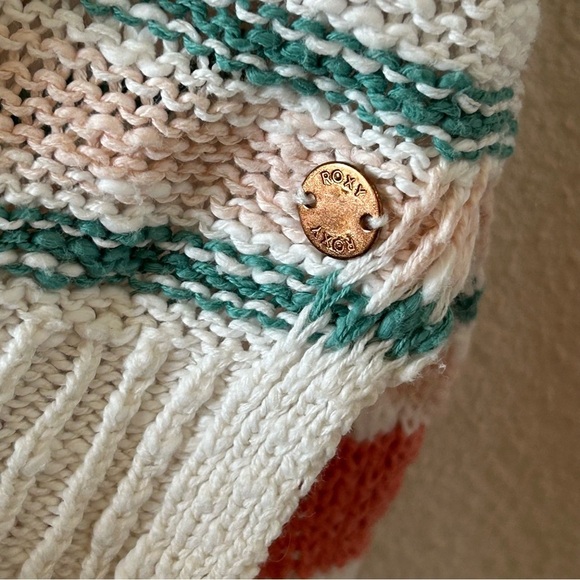 Roxy Women’s Knit Pull Over Hoodie Small Beachy Vacation surf Coverup Cruise - Picture 9 of 13